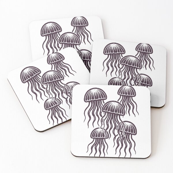 Item preview, Jellyfish Nautical Fish Print Marine Ocean Sea designed and sold by kilosdesignstudio.