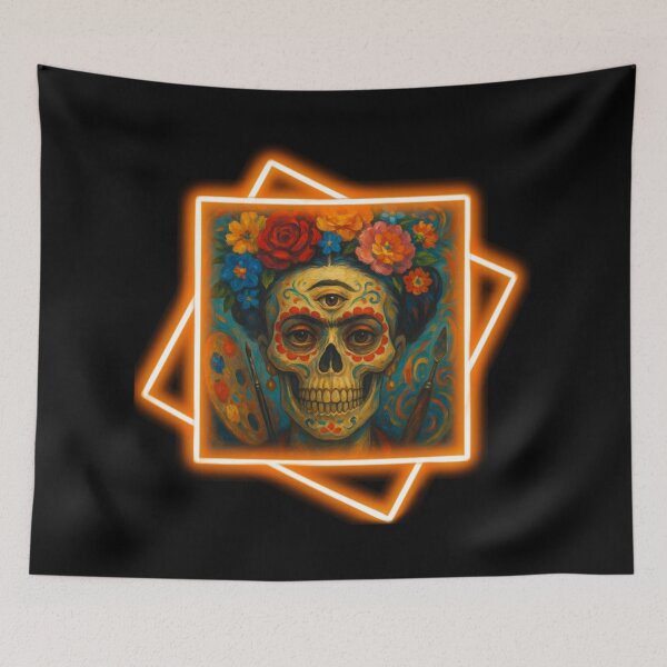 Item preview, Frida Kahlo's skull designed and sold by II IRONSKULLS II.