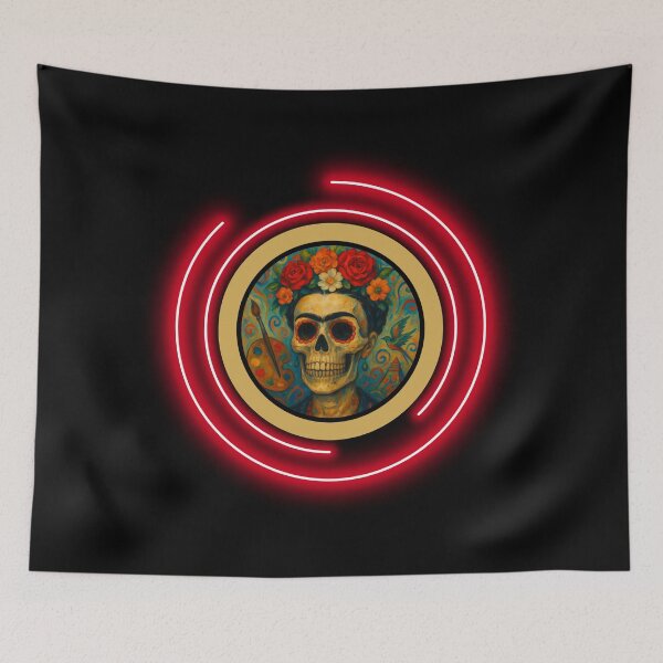 Item preview, Frida Kahlo Skull V2 designed and sold by II IRONSKULLS II.