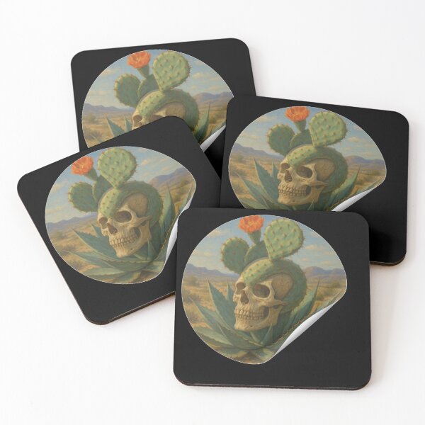 Item preview, Cactus and Agave Skull designed and sold by II IRONSKULLS II.