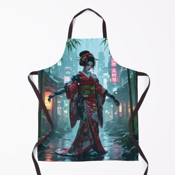 Item preview, Cyberpunk cyborg Geisha designed and sold by TrulyRural.