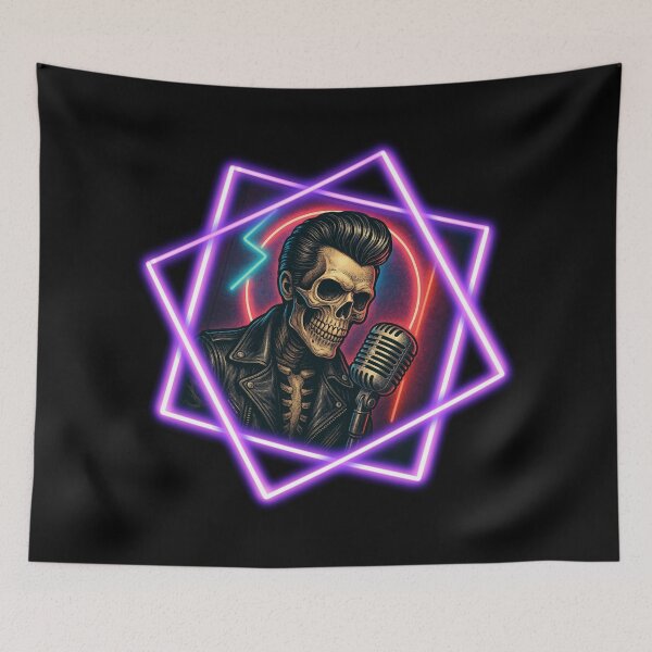 Item preview, Rebel Rockabilly Skull designed and sold by II IRONSKULLS II.