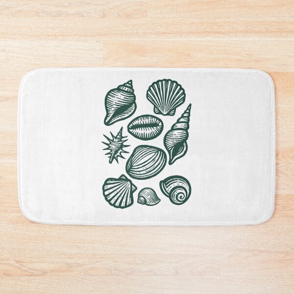 Item preview, Seashells Nautical Fish Print Marine Ocean Sea designed and sold by kilosdesignstudio.