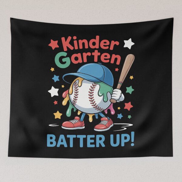 Item preview, Kindergarten Batter Up Back To School Baseball Player designed and sold by Sea4Adventures.