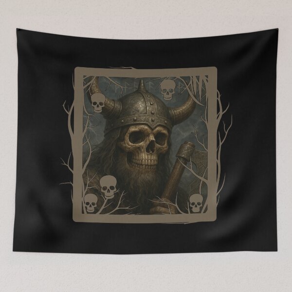 Item preview, Viking Berserker Skull designed and sold by II IRONSKULLS II.
