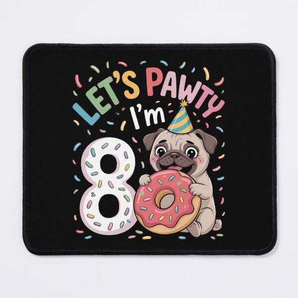 Item preview, Lets Pawty Im 8 Bulldog designed and sold by Sea4Adventures.