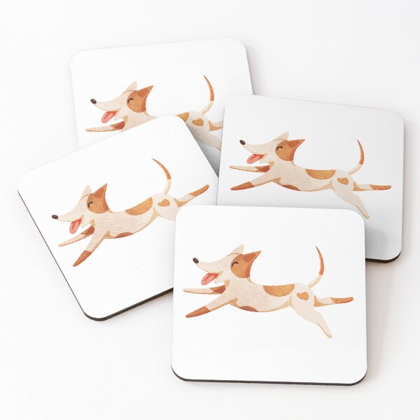 Item preview, Cute Smile Dog Jumping Drawing designed and sold by WatercolorEPS.