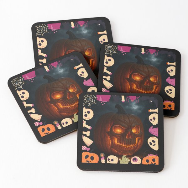 Item preview, Haunted Pumpkin Skull designed and sold by II IRONSKULLS II.