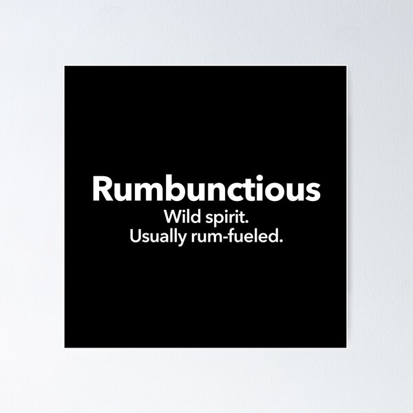 Artikelvorschau, Rumbunctious entworfen und verkauft von Textitude.