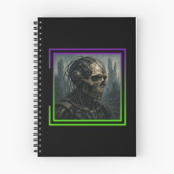 Item preview, Post-Apocalyptic Cyborg Skull designed and sold by II IRONSKULLS II.