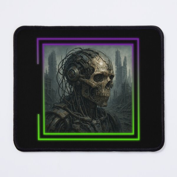 Item preview, Post-Apocalyptic Cyborg Skull designed and sold by II IRONSKULLS II.