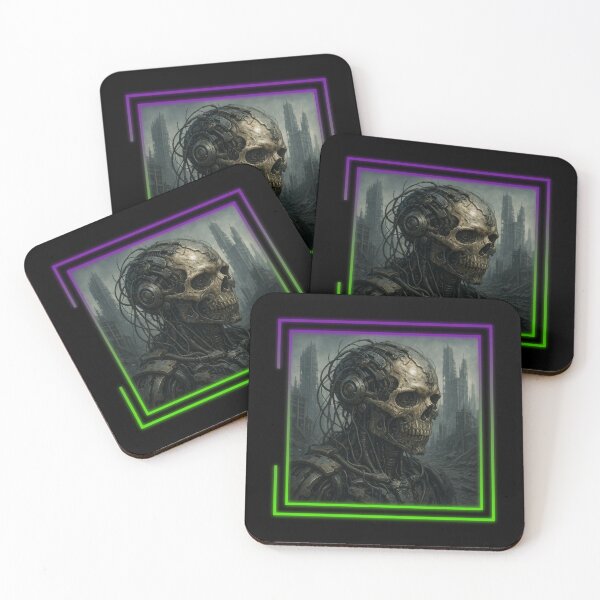 Item preview, Post-Apocalyptic Cyborg Skull designed and sold by II IRONSKULLS II.