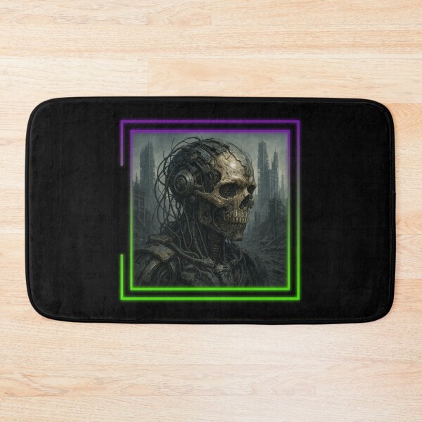 Item preview, Post-Apocalyptic Cyborg Skull designed and sold by II IRONSKULLS II.