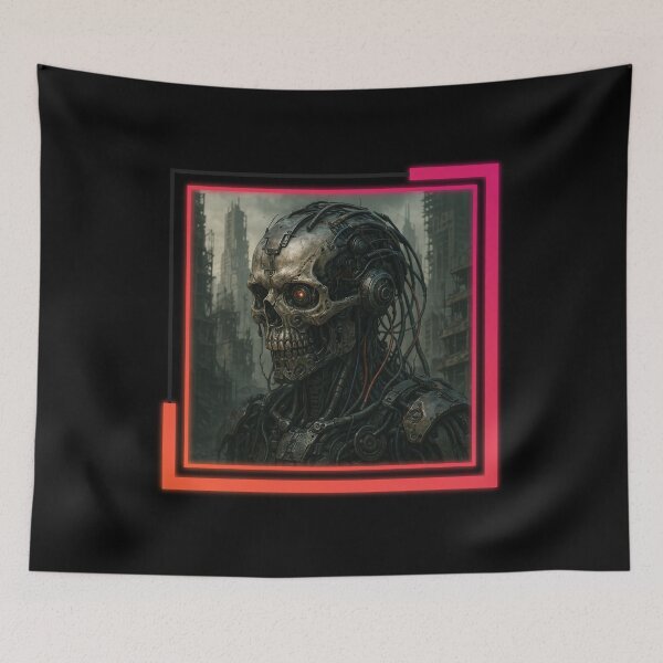 Item preview, Post-Apocalyptic Cyborg Skull V2 designed and sold by II IRONSKULLS II.