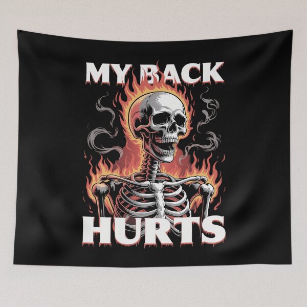 Item preview, My Back Hurts Funny designed and sold by Sea4Adventures.