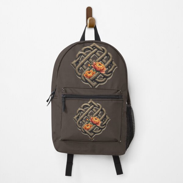 Item preview, Celtic art and floral splendor in warm tones. designed and sold by nicky2342.