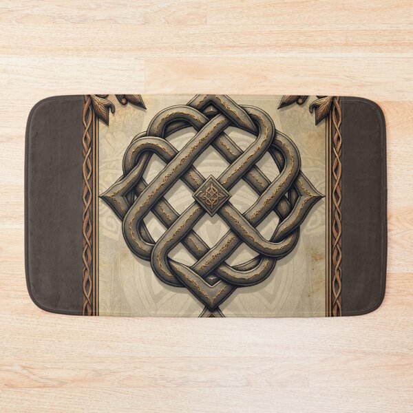 Item preview, Celtic art and floral splendor in warm tones. designed and sold by nicky2342.