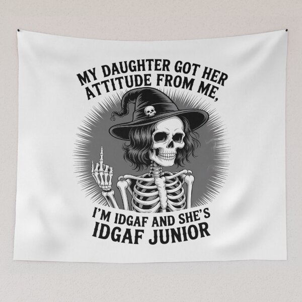 Item preview, My Daughter Got Her Attitude From Me Im IDGAF Shes IDGAF designed and sold by Sea4Adventures.