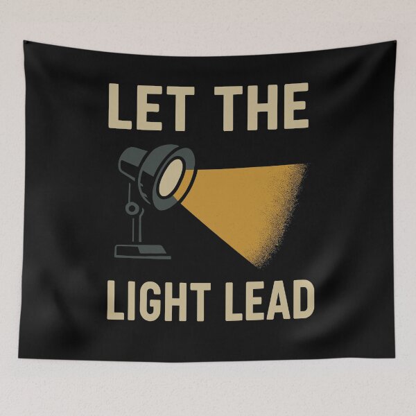 Item preview, Let the Light Lead Spotlight Photography Tee designed and sold by ThreadQuirk.