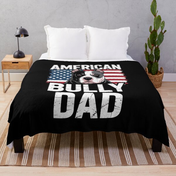 Item preview, Best Dog Dad Ever American Flag - American Bully Dad designed and sold by BakeryDozen.