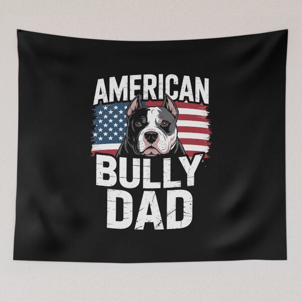 Item preview, Best Dog Dad Ever American Flag - American Bully Dad designed and sold by BakeryDozen.
