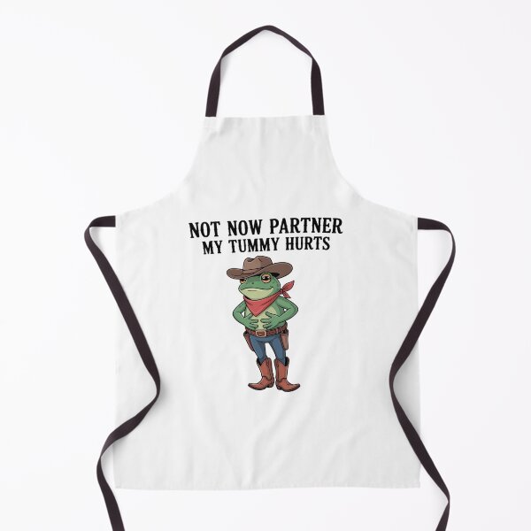 Item preview, Not Now Partner My Tummy Hurts Funny Frog designed and sold by Sea4Adventures.