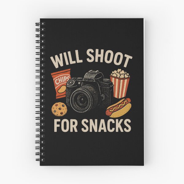 Item preview, Will Shoot For Snacks Funny Photographer Tee designed and sold by ThreadQuirk.