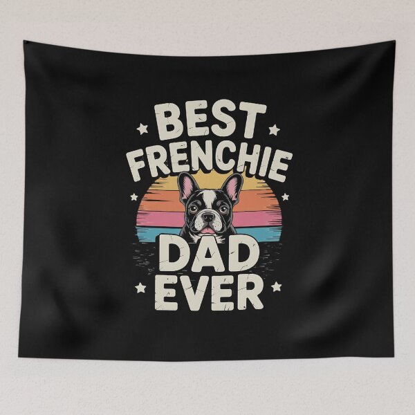 Item preview, Best Frenchie Dad Ever Bulldog American Flag designed and sold by BakeryDozen.