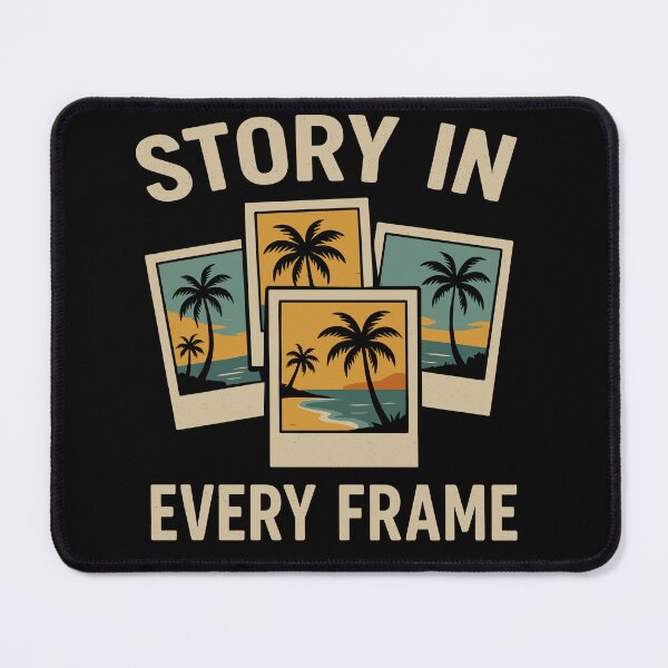 Item preview, Story in Every Frame Polaroid Beach Tee designed and sold by ThreadQuirk.