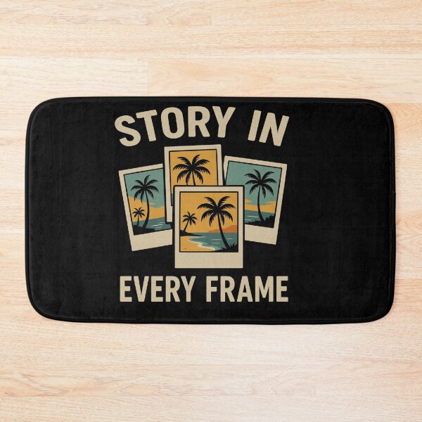 Item preview, Story in Every Frame Polaroid Beach Tee designed and sold by ThreadQuirk.