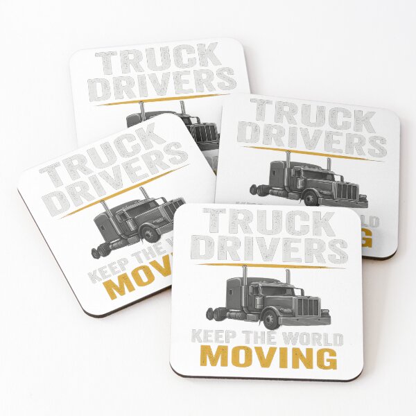 Item preview, Truck Drivers Keep the World Moving – Realistic Truck T-Shirt Design designed and sold by Khayallab .