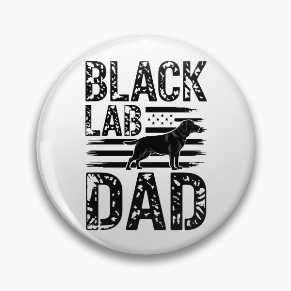 Item preview, Black Lab Dog Lover Patriotic Dad Fathers Day American Flag designed and sold by BakeryDozen.