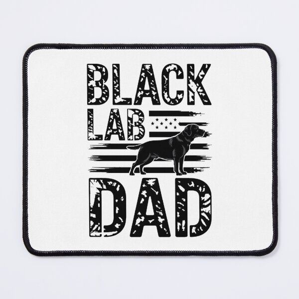 Item preview, Black Lab Dog Lover Patriotic Dad Fathers Day American Flag designed and sold by BakeryDozen.