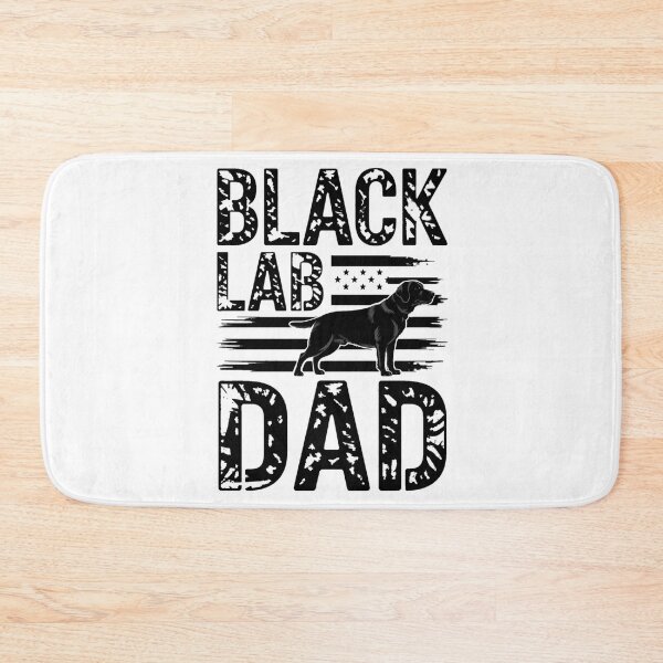 Item preview, Black Lab Dog Lover Patriotic Dad Fathers Day American Flag designed and sold by BakeryDozen.