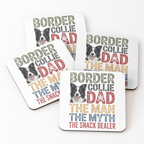 Item preview, Border Collie Man Myth Snack Dealer Funny Dog Owner Lover designed and sold by BakeryDozen.