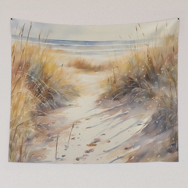 Item preview, Ocean Beach with Reeds designed and sold by CalmnessbyChoice.