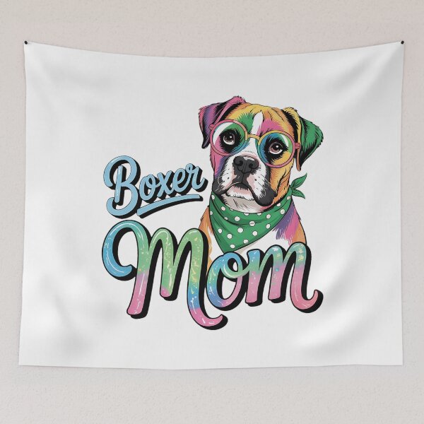 Artikelvorschau, Boxer Mom Hunde Muttertag Hundeliebhaber Tie Dye entworfen und verkauft von BakeryDozen.