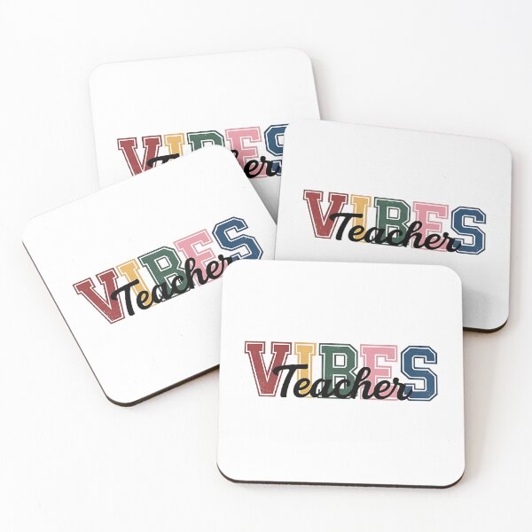 Item preview, VIBES Teacher T-Shirt – Colorful Typography Design for Positive Educators designed and sold by FestivityFinds.