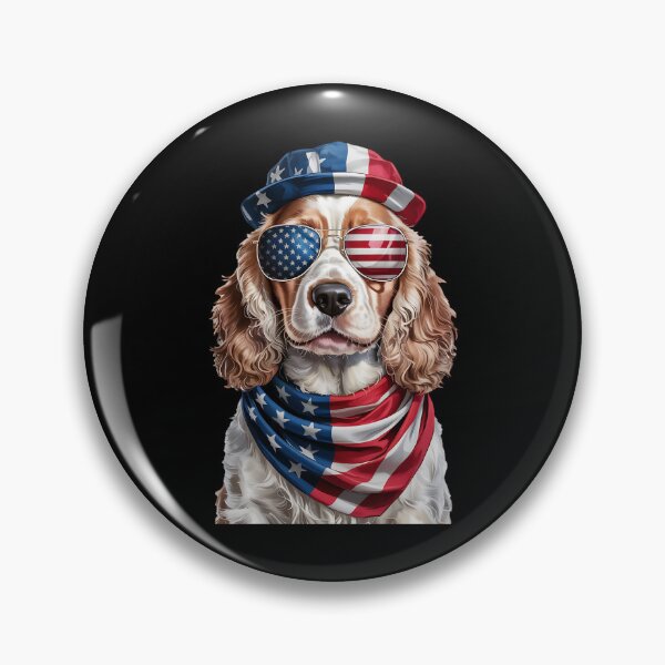 Item preview, Clumber Spaniel Dog 4th Of July American Independence Day designed and sold by BakeryDozen.