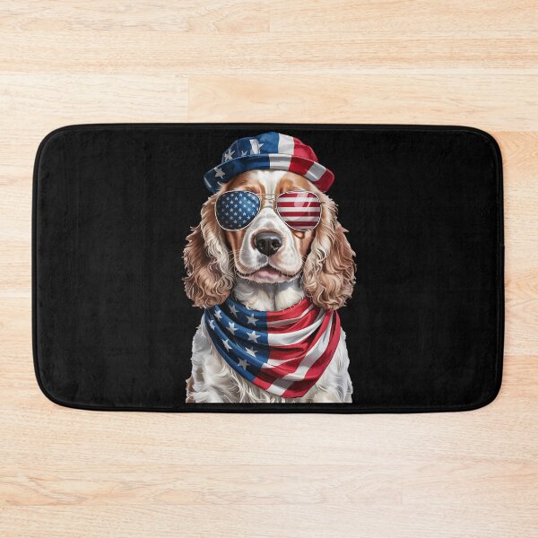 Item preview, Clumber Spaniel Dog 4th Of July American Independence Day designed and sold by BakeryDozen.