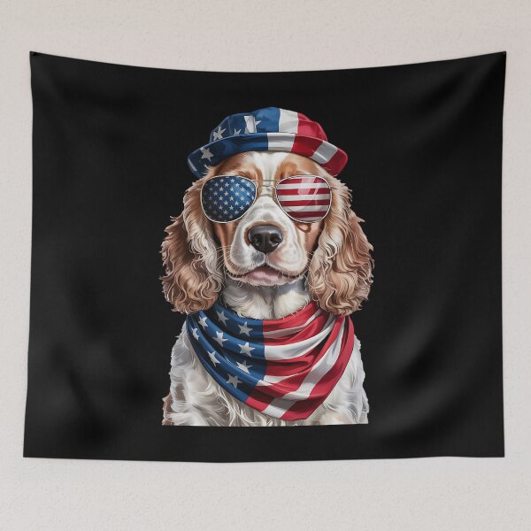 Item preview, Clumber Spaniel Dog 4th Of July American Independence Day designed and sold by BakeryDozen.