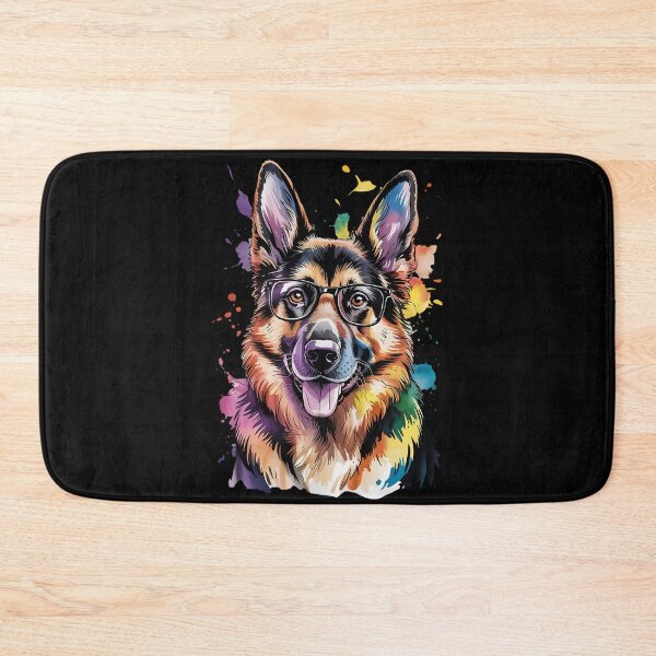 Item preview, Colorful German shepherd Face Cute Puppy Dog Lover designed and sold by BakeryDozen.