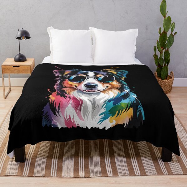 Item preview, Colorful Shetland Sheepdog Face Cute Puppy Dog Lover designed and sold by BakeryDozen.