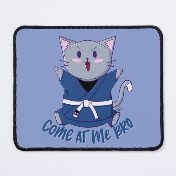 Item preview, Kawaii BJJ Jiujitsu Kitty Cat designed and sold by SharSquaredArt.