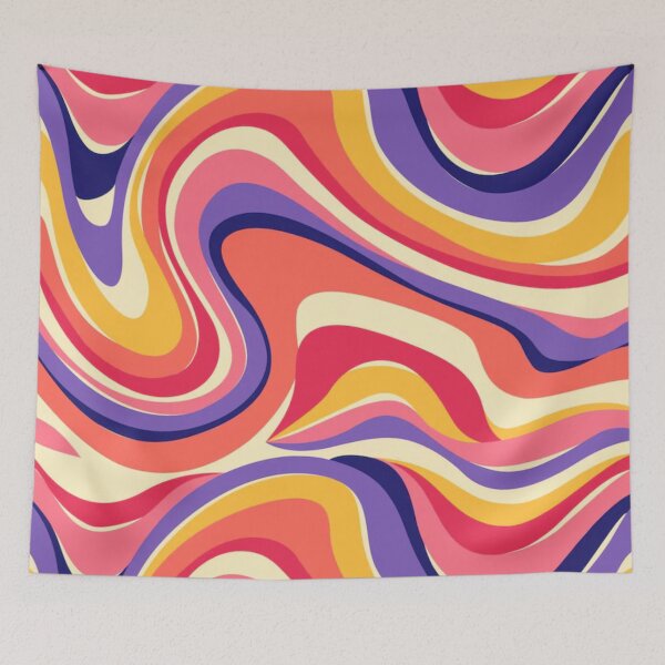 Item preview, line curved colorful pattern design tshirt designed and sold by anandsiva2703.