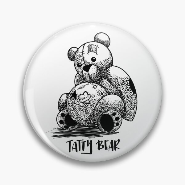 Item preview, Tattoo Bear inked Tatty Bear designed and sold by SharSquaredArt.