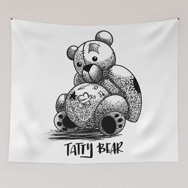 Item preview, Tattoo Bear inked Tatty Bear designed and sold by SharSquaredArt.