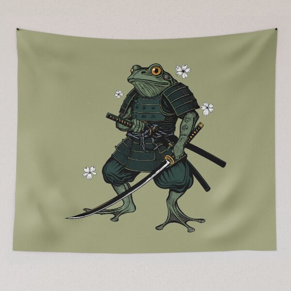 Item preview, Frog Samurai designed and sold by Funny Vintage Stickers And T-Shirts.
