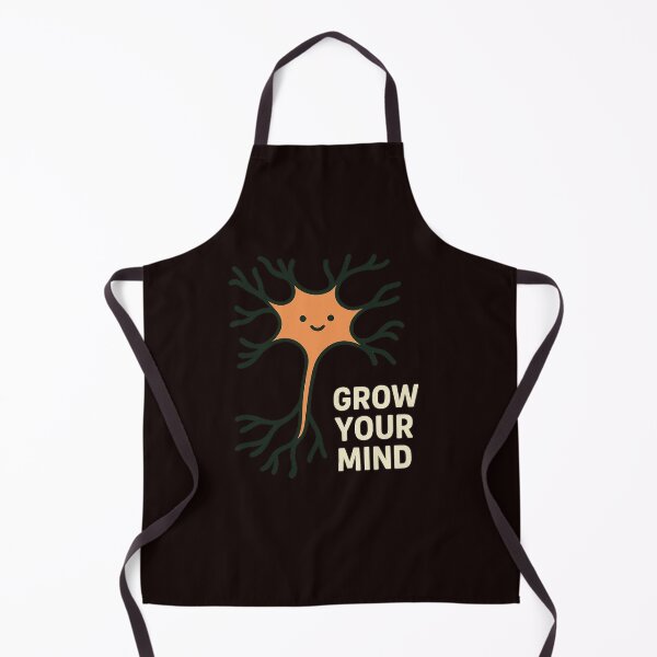 Item preview, Grow Your Mind – Cute Neuron Brain Growth Motivation Design designed and sold by Tadeusz1.
