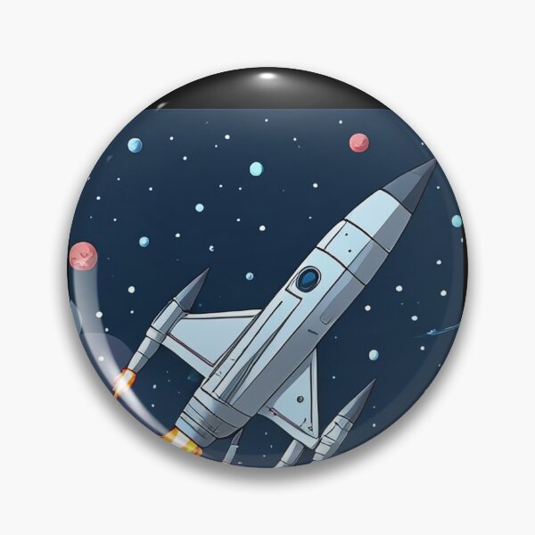 Item preview, Rocket in space designed and sold by CrazyBYT.